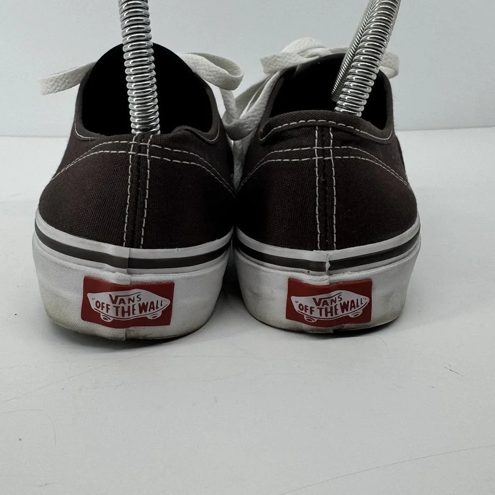Vans Off The Wall Brown Canvas Sneakers Women's 7 Men's 5.5 Skater Streetwear